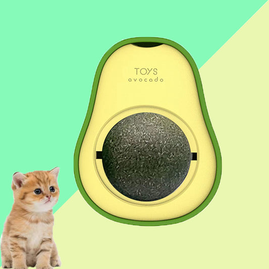 Avocado Cat Mint Multifunctional Catnip Toy 360 Rotating Self-healing Toy