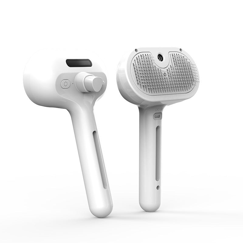 Pet Comb Self Cleaning Pets Hair Remover Brush For Dogs and Cats - Grooming Tools Dematting Comb Built-in Mist Humidifier Pet Products