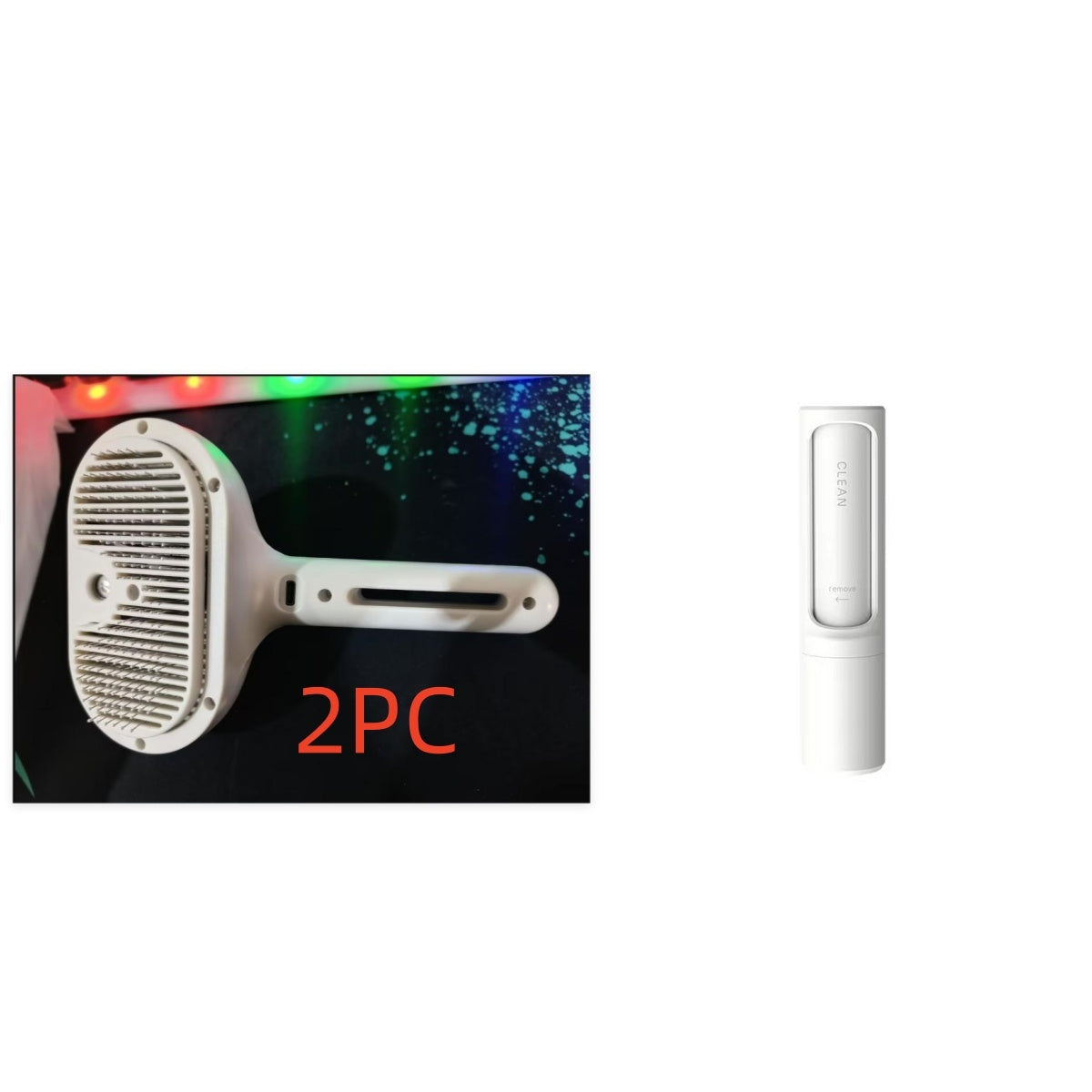 Pet Comb Self Cleaning Pets Hair Remover Brush For Dogs and Cats - Grooming Tools Dematting Comb Built-in Mist Humidifier Pet Products